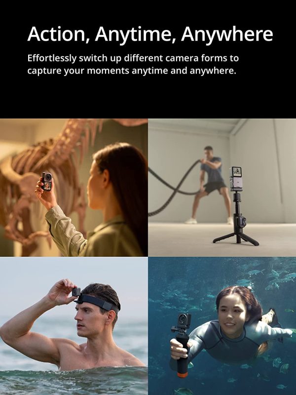 DJI Action 2 Dual-Screen Combo-4K Action Camera with Dual OLED Touchscreens, 155?? FOV, Magnetic Attachments, Stabilization Technology, Underwater Camera Ideal for Vlogging and Action Sports - Image 3