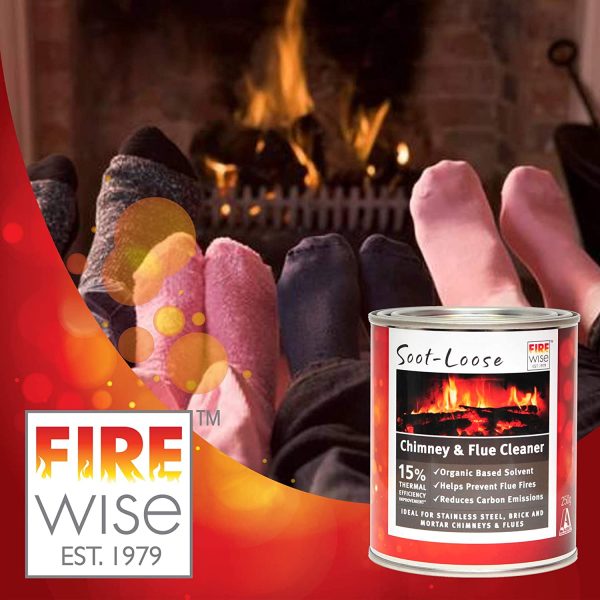 Soot-Loose Australia??s #1 Chimney and Flue Cleaner, Dissolves Tar and Creosote that has Accumulated over Time, Increases Heater Efficiency and Reduces Smoke Emissions, Helps to Prevent Dangerous Flue Fires, Trusted for Over 35 Years ?C 1 x 250g Tin - Image 6