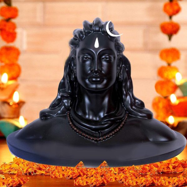 STYLE OK Darshan Art Adiyogi Shiva Statue for Car Dashboard, Pooja & Gift, Mahadev Murti Idol, Shankara for Home & Office Decor | 1 Black adiyogi Idol in Box - Image 2