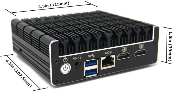 Vault 4 Port, Firewall Micro Appliance/Mini PC - Intel Quad Core (Celeron J3160), AES-NI, Barebone