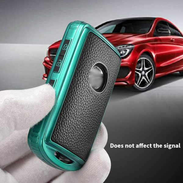 Car Key Fob Cover Keyring for Mazda 3 Alexa CX-30 CX5 CX8 CX9 CX4 2019 2020 Accessories TPU Silicone Key Case Remote Key Shell Key Holder Protector 3 Buttons Green - Image 6