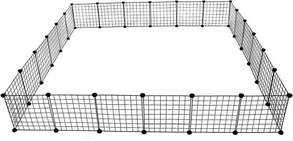 Midlee Guinea Pig Cage Panels- Set of 24 DIY Piggie Cage - Image 8