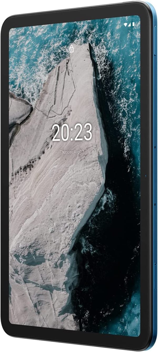 Nokia T20 (Official Australian Version) 3 Year Warranty |  11 WiFi Tablet with 10.36" Screen, 4GB RAM/64GB ROM, 8200mAh Battery, 8MP + 5MP Camera, OZO Playback, Dual Microphones | Ocean Blue