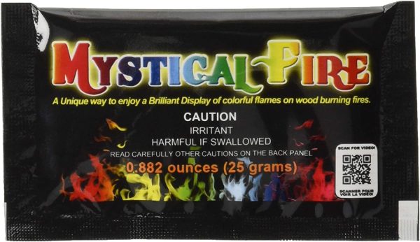 Mystical Fire Flame Colorant Vibrant Long-Lasting Pulsating Flame Color Changer for Indoor or Outdoor Use 0.882 oz Packets 25- Count Box - Image 2