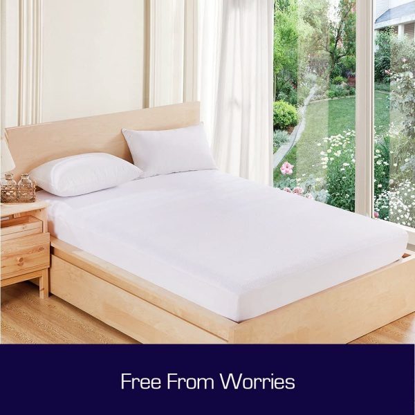 Luxor Cotton Terry Fully Fitted Waterproof Mattress Protector - 7 (Single.) - Image 2