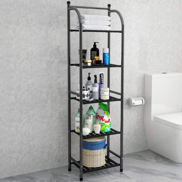 Shelving Unit Metal Storage Rack Shelf Shelves Kitchen Bathroom - Image 5