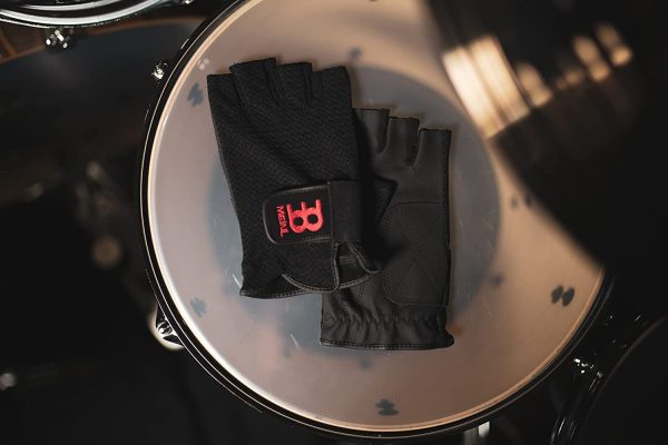 Meinl MDGFL-L Large Drummer Gloves - Black - Image 2