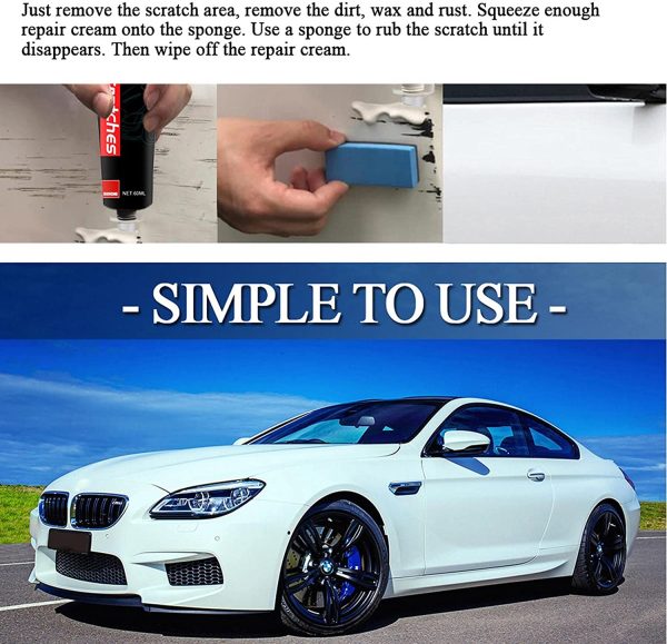 Car Scratch Remover - Professional Scratch Remover | Versatile Scratch Repair | Useful Car Polish Kit for Home Car Vehicles B/m - Image 9