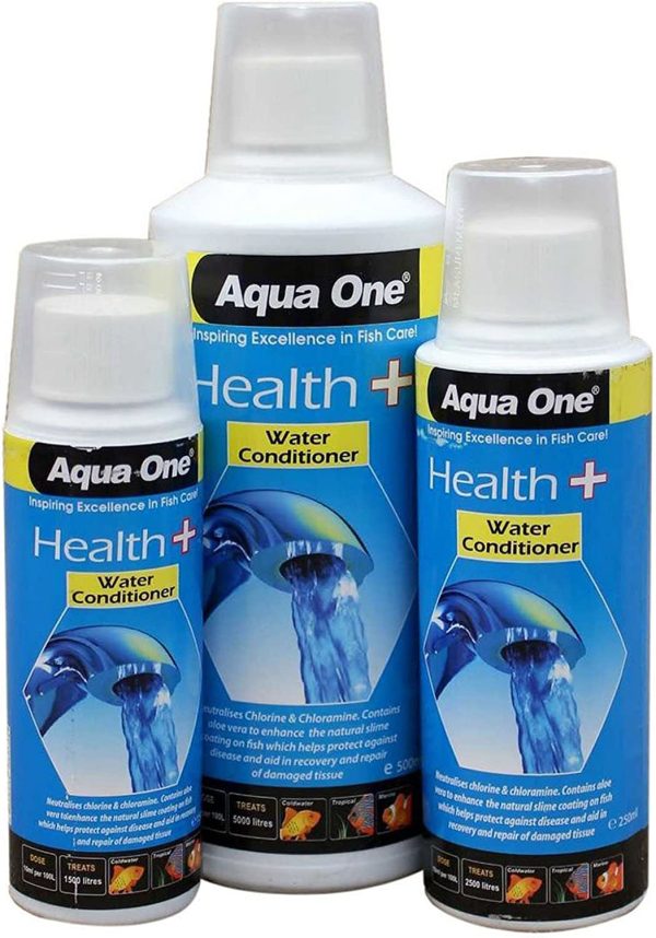 Health Plus Water Conditioner 250ml for New Fish Tank Treatment 92103 Aqua One - Image 2