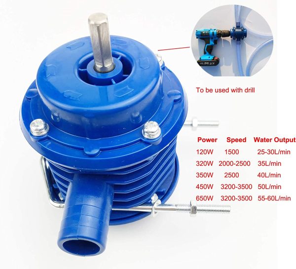 Newest Portable Miniature Self-priming Powered Pump Centrifugal Household Small Water Pump Drill Pump