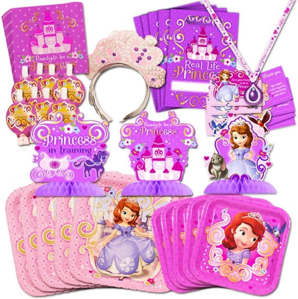 Disney  Party Supplies Value Set-- Birthday Party Plates Cups Napkins and More!