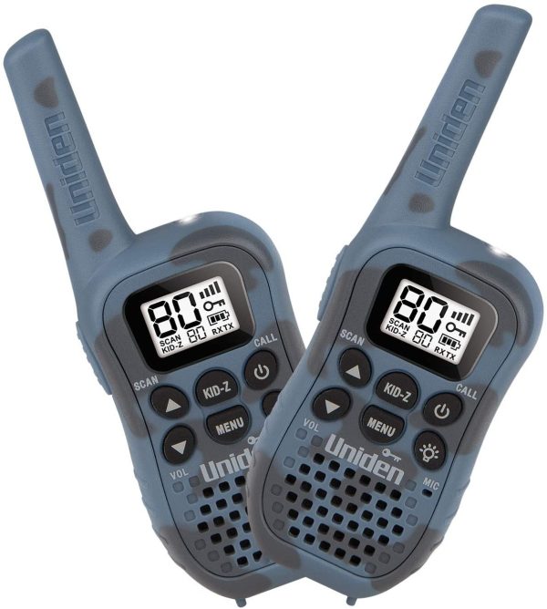 Uniden UH45CB-2 - UHF CB Handheld Radio (Walkie-Talkie) with Kid Zone ?C Blue Camouflage Twin Pack - Image 4