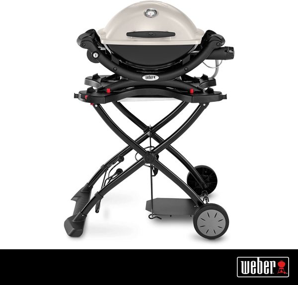 Weber Q Portable Cart for Q 1000/2000 Series Gas Barbecues ?C BBQ Grill Portable & Moveable Cart with Side Table ?C Grilling Prep Station & Storage - Image 3