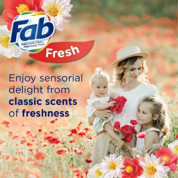 Fab Fresh Blossoms Laundry Liquid Detergent 1 Liter - Image 4