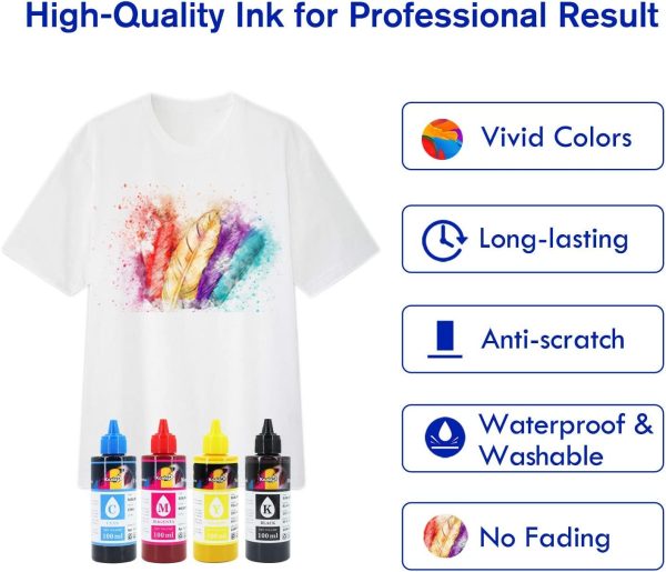 Koala Sublimation Ink Refill Bottle Compatible with ET-2720 ET-2760 ET-2800 ET-2803 ET-2850 ET-3760 WF-7710 WF-7720 C68 C88 for Heat Transfer on Mugs, Polyester Shirts, Mat, etc - Image 3