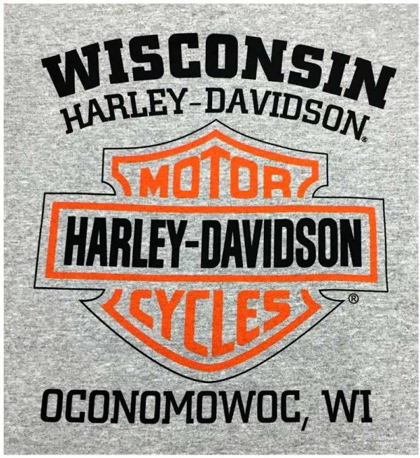 Harley-Davidson Men's Bar & Shield Logo Pullover Hooded Sweatshirt, Gray