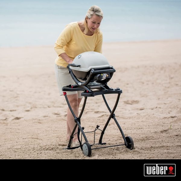 Weber Q Portable Cart for Q 1000/2000 Series Gas Barbecues ?C BBQ Grill Portable & Moveable Cart with Side Table ?C Grilling Prep Station & Storage - Image 4