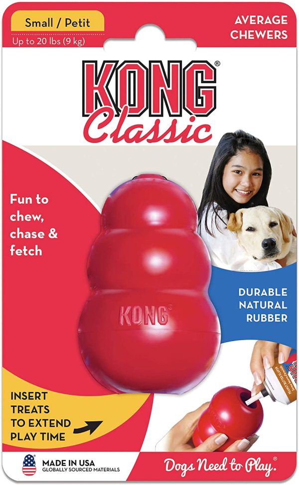 KONG - Classic Dog Toy - Durable Natural Rubber - Fun to Chew, Chase and Fetch - for Small Dogs - Image 6