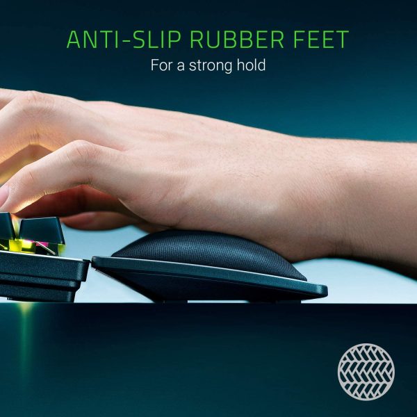 Ergonomic Wrist Rest Pro for Full-Sized Keyboards: Cooling Gel Infused - Anti-Slip Rubber Base - Angled Incline - Classic Black - Image 2