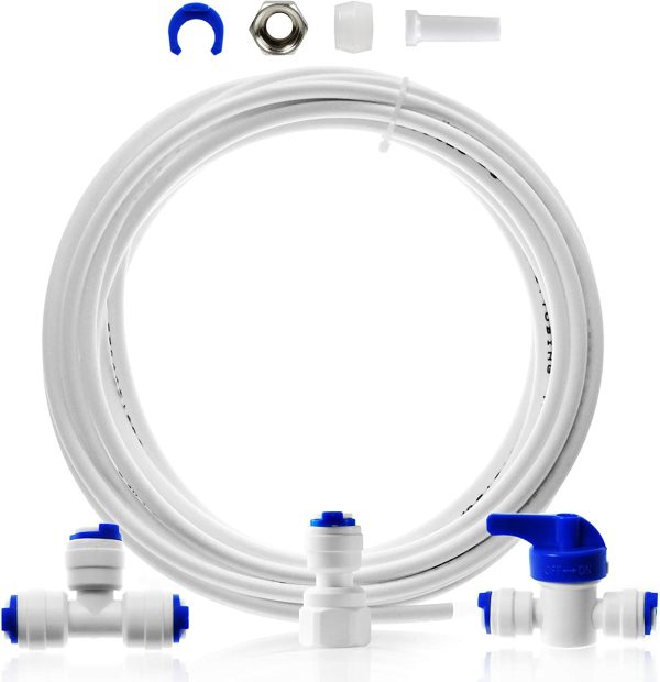 iSpring ICEK Fridge Connection and Ice Maker Kit for Reverse Osmosis Water Systems with 20 feet 1/4 Inch Tubing - Image 4