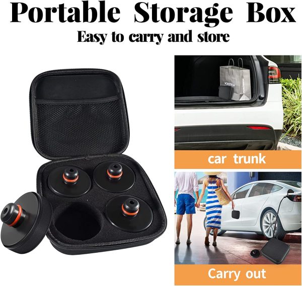 Lifting Jack Pad for Tesla Model 3/S/X/Y, 4 Pucks with a Storage Case, Accessories for Tesla Vehicles - Image 7