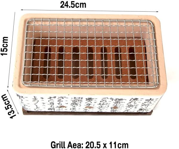 Japanese Korean Ceramic Hibachi BBQ Table Grill Mini - Image 3