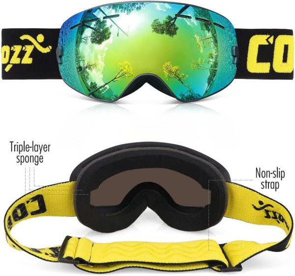 COPOZZ Kids Ski Goggles, G3 Children Snow Snowboard Goggles - OTG UV400 for Child Youth - Image 3