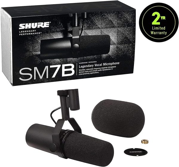 Shure SM7B Cardioid Dynamic Microphone