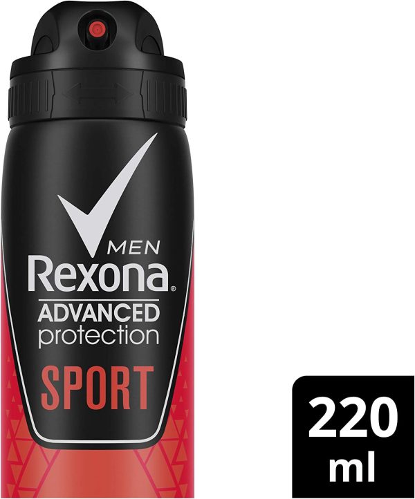 Rexona Men Advanced Protection Sport Antiperspirant Deodorant Spray, 220 ml