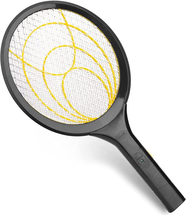 mafiti Electric Fly Swatter, Fly Killer Bug Zapper Racket for Indoor and Outdoor Pest Control, 2AA Batteries not Included (1-Pack Yellow) - Image 5