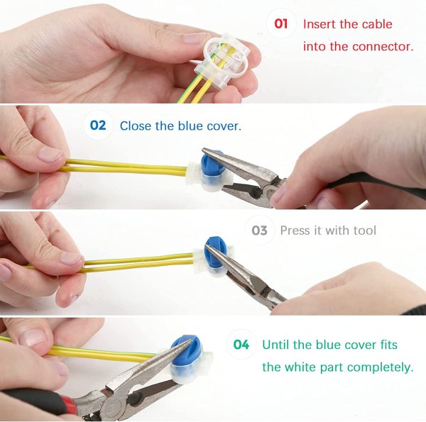 Pack of 20 Cable Connector Electrical Wire Connectors for Robotic Lawn Mowers, Irrigation Applications - Image 8