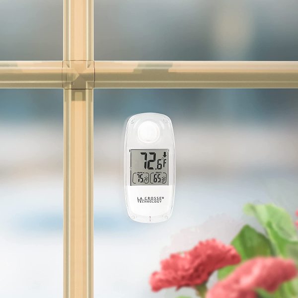 LA CROSSE TECHNOLOGY 306-318 Window Thermometer, One Size - Image 7