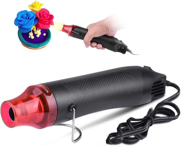 Mini Heat Gun, 300W Portable Epoxy Resin Hot Air Gun with 40 Inchs Power Cord for DIY and Crafts - Image 4