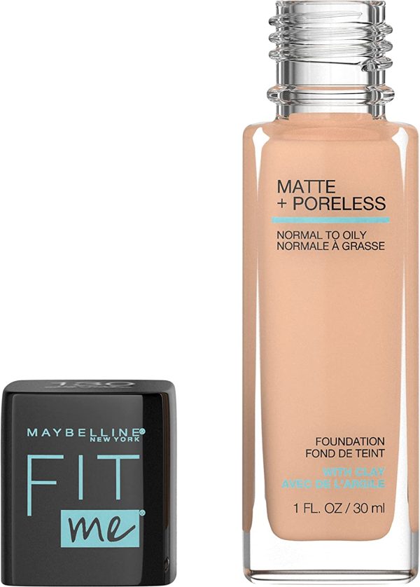 Maybelline Fit Me Matte and Poreless Mattifying Liquid Foundation - Buff Beige 130 - Image 4