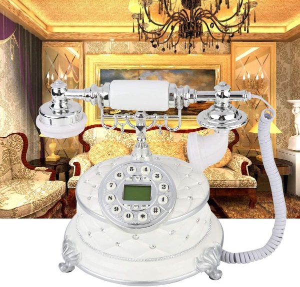 Telephone, Retro Vintage Telephone Plate Rotary Dial Antique Telephones Landline Phone Classic Landline Telephone Rotary Phones for Office Home Living Room Decor, Wonderful Gift - Image 6