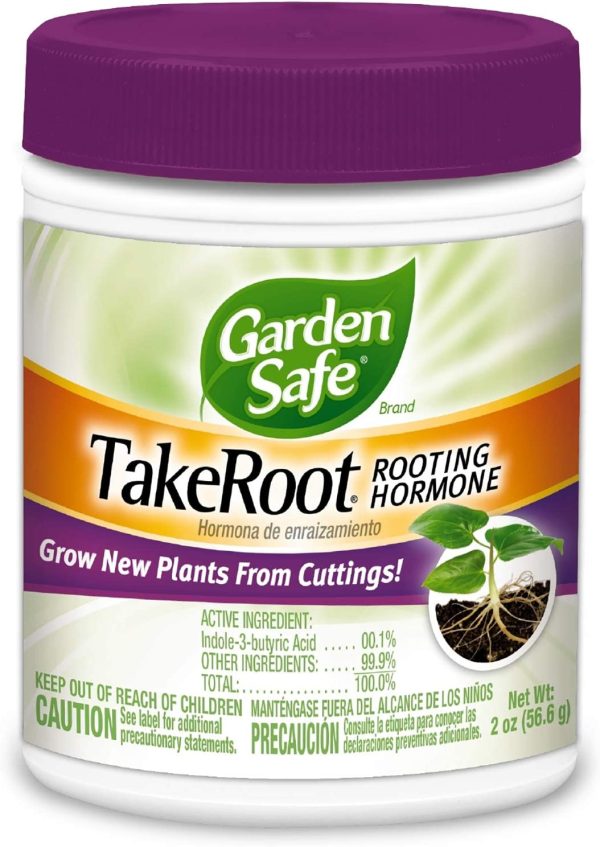 Garden Safe Brand TakeRoot Rooting Hormone, Helps New Plants Grow from Cuttings, 2 Ounces, 1 Pack