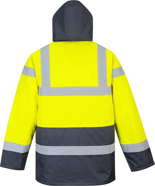 mens Hi-Vis Contrast Traffic Jacket - Image 3