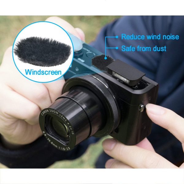 Camera Mic Windscreen, 8 PCS Fur Wind Muff Wind Cover for DSLR Built-in Microphone Outdoor Wind Filter by YOUSHARES - Image 5