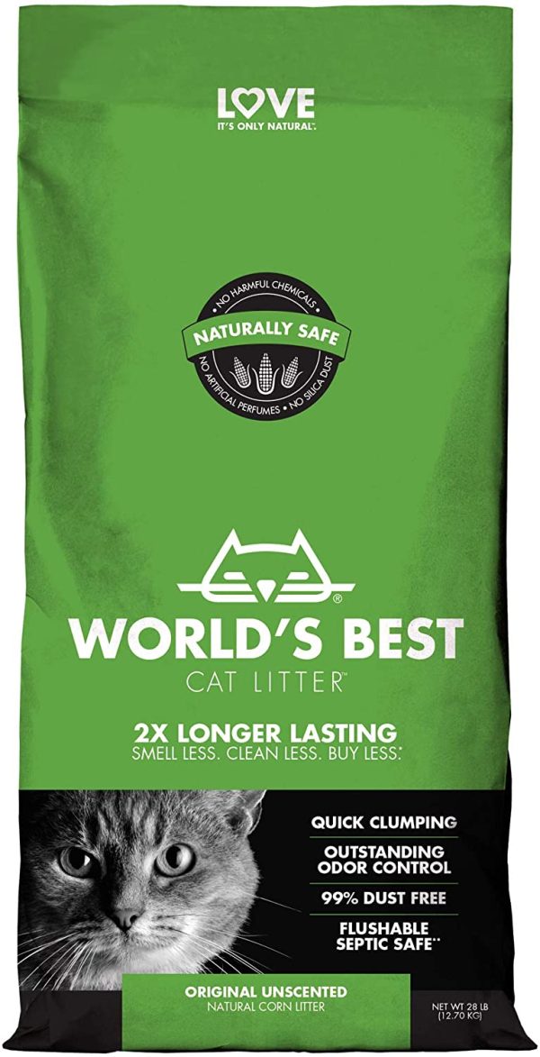 World's Best Cat Litter 12.7kg Green Clumping Unscented - Image 8