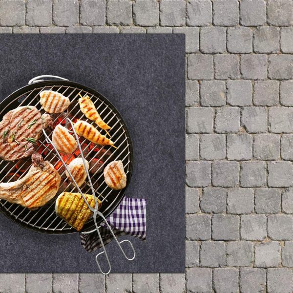 Gas Grill Mat,BBQ Grilling Gear for Gas/Absorbent Grill Pad Lightweight Washable Floor Mat to Protect Decks and Patios from Grease Splatter,Against Damage and Oil Stains (36"×47") - Image 4