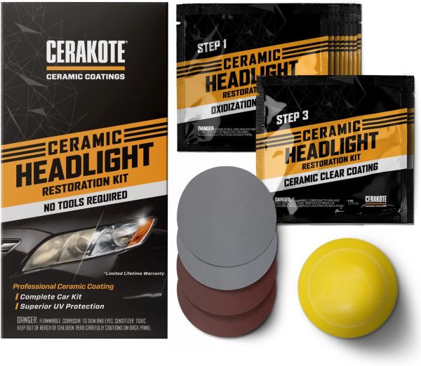 Ceramic Headlight Restoration Kit ?C Guaranteed to Last As Long As You Own Your Vehicle ?C Brings Headlights Back to Like New Condition - 3 Easy Steps - No Power Tools Required - Image 7