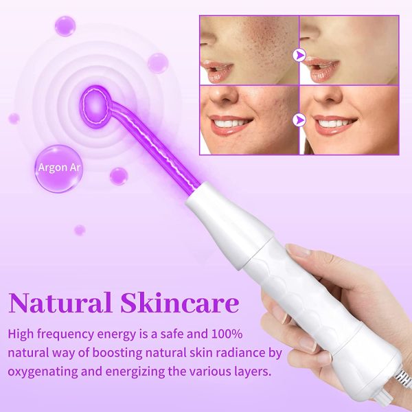 High F requency Facial Wand 4-Piece Set, Facial Machine for Face Eyes Hair Body - Image 4