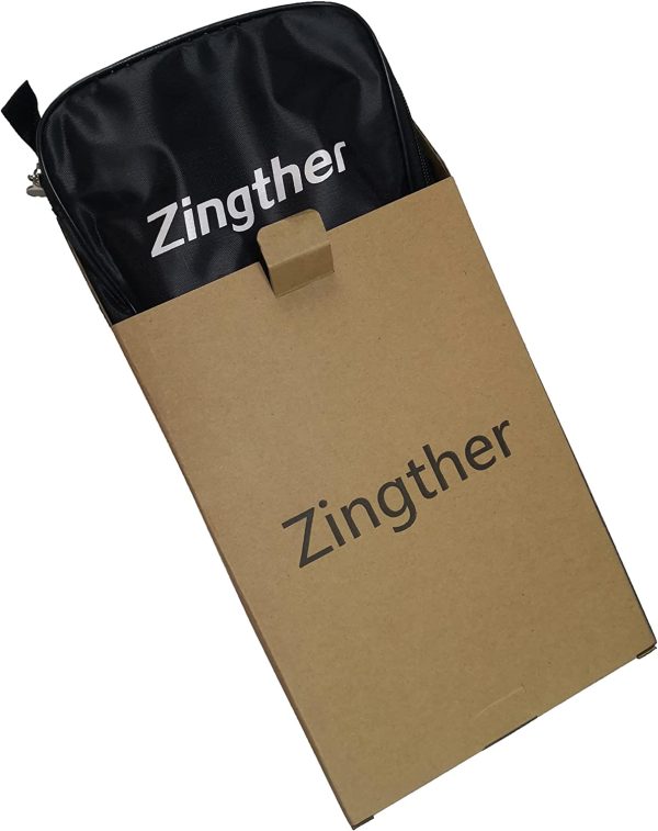 Zingther Professional Table Tennis Bat Set Including 2 Table Tennis Racquets, 3 Ping Pong Balls and a Storage Carry Case - Easy to Play with Great Response and Spin (Table Tennis Racket Set of 2) - Image 4