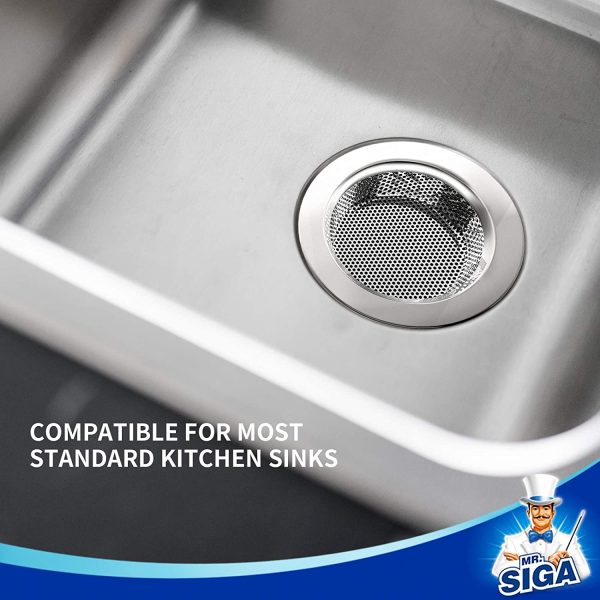 MR.SIGA Stainless Steel Kitchen Sink Strainer, Pack of 3 - Image 7