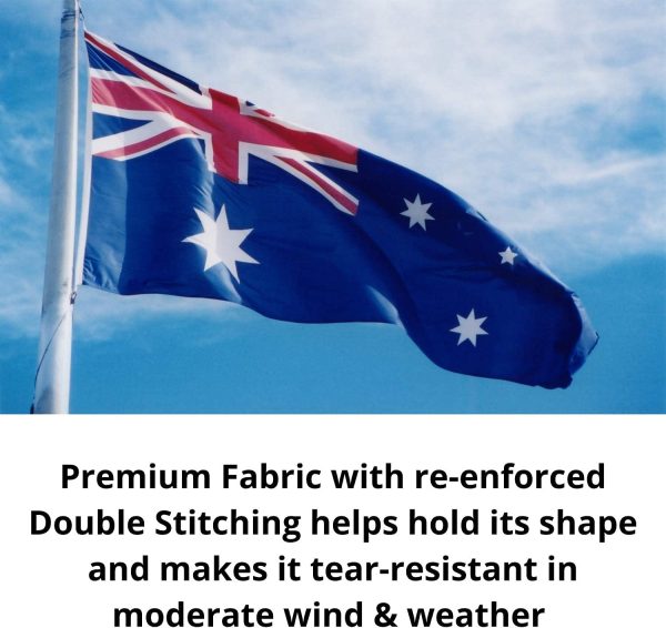 MJB Inspired Australian Flag. Robust Full Size 3 ft X 5 ft Polyester National Flag is Suitable for Indoor or Outdoor use. Showing Your Pride in Being Australian. - Image 8