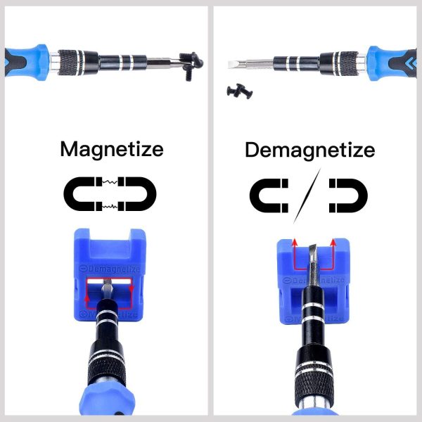 Screwdriver Set 115 in 1, Multi-function Magnetic Computer Repair Tool Kit Compatible with iPhone, iPad, Laptop, Watch, Macbook, Xbox, Cellphone, PC and Game Console (Blue) - Image 7