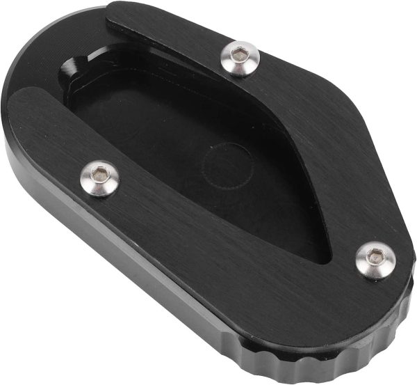 Motorcycle Kickstand Pad Side Stand Enlarge Pad Support Kickstand Extension Pad Fit for Bonneville T100 / T120 (Black) - Image 6