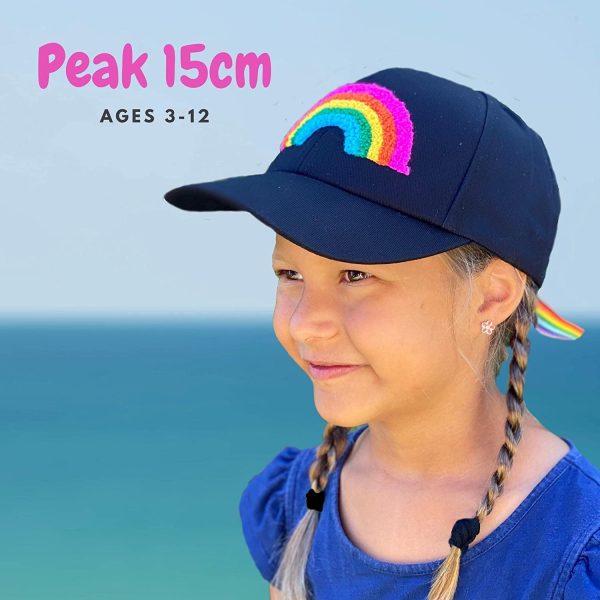 Girls Rainbow Hat - Baseball Cap for Girls - Kids Hat - Image 6