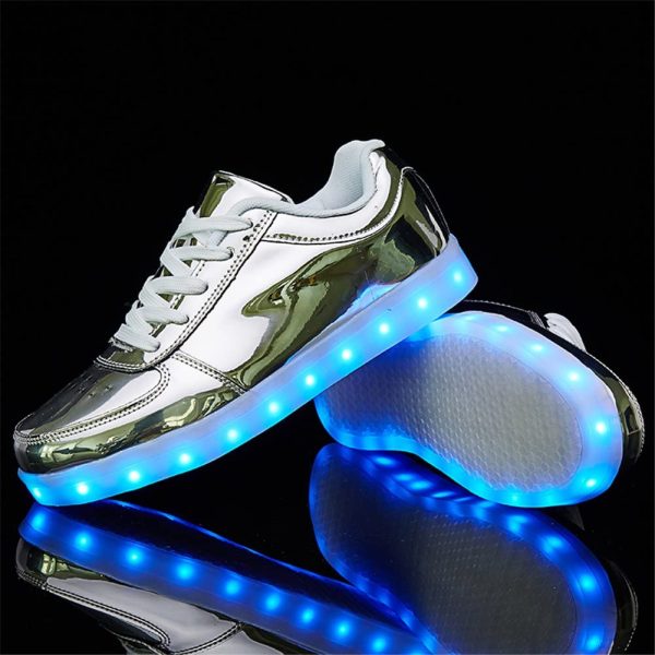 LeoVera USB Charging LED Light Up Shoes Sports Dancing Sneakers - Image 5