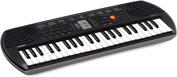 Casio 44 Note Mini Key Musical Keyboard, Black/Grey, (SA77) - Image 4